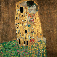 Klimt, Gustav Der Kuß Giclee-Druck