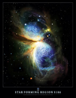 Hubble-Nasa, Star Forming Region Giclee-Druck
