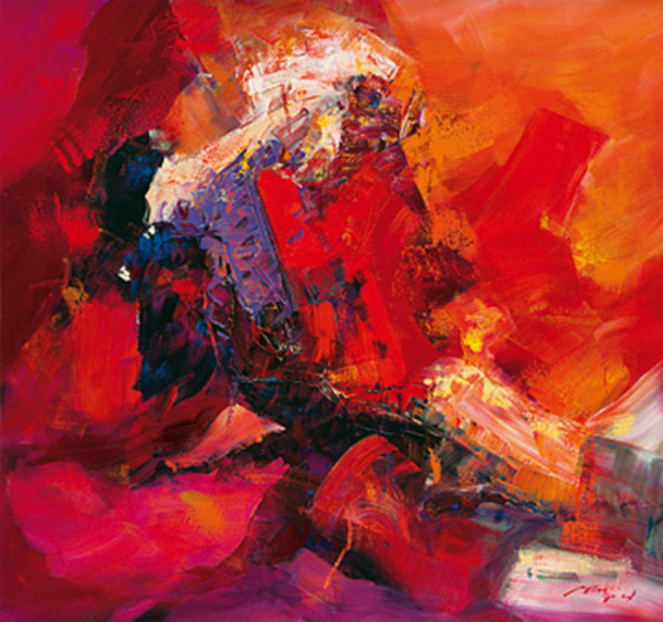 Madjid Coloring IV Giclee-Druck