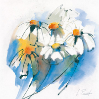 Peuckert, Marta Margeriten Giclee-Druck