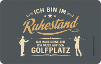 Ruhestand - Frühstücksbrettchen - Golfplatz