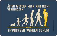 Evolution - Frühstücksbrettchen - Erwachsen werden