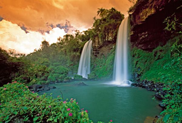 Marent, Thomas Waterfall Dos Hermanas Giclee-Druck