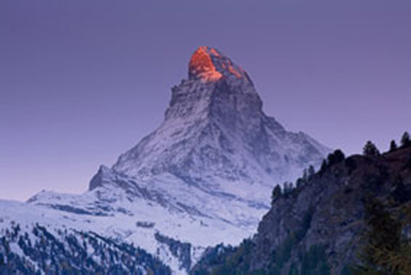 Marent, Thomas Matterhorn with larches III Giclee-Druck