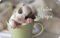 Hunde - Frühstücksbrettchen - Guten Morgen