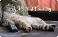 Katze - Frühstücksbrettchen - Couchtag