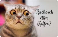 Katze - Frühstücksbrettchen - Rieche ich etwa...