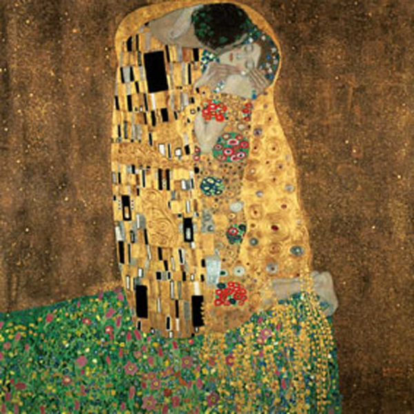 Klimt, Gustav Der Kuß Giclee-Druck
