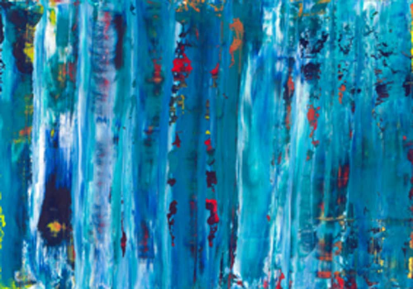 Kropf, Martina Astratto Blu  Giclee-Druck