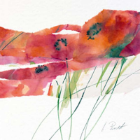 Peuckert, Marta Modern Poppy V Giclee-Druck