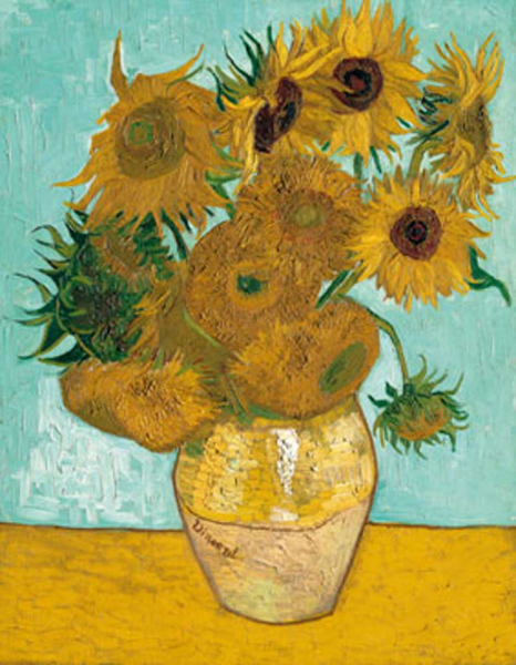 Van Gogh, Vincen Vase mit Sonnenblumen Giclee-Druck