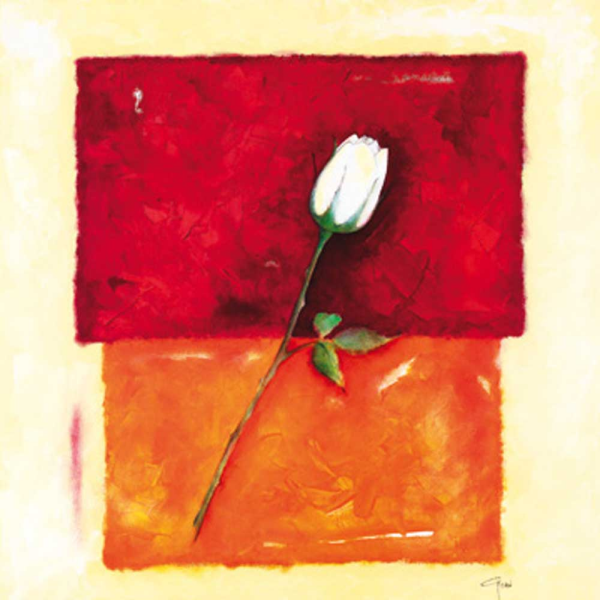 Gohn, Günter Single Rose Giclee-Druck