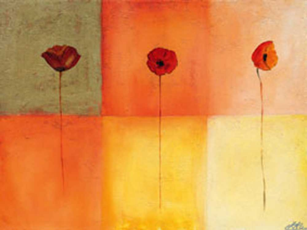 Heinemann, Erika Dreierlei Mohn I Giclee-Druck