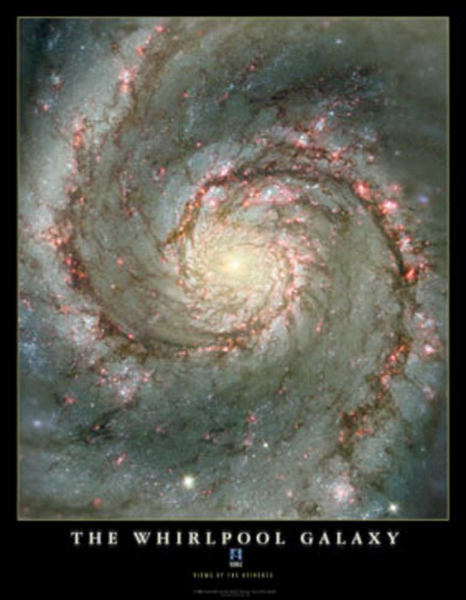 Hubble-Nasa, The Whirlpool Galaxy Giclee-Druck