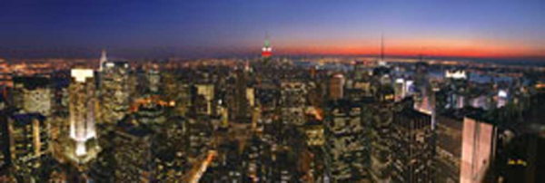 Xiong, John Manhattan night views Giclee-Druck