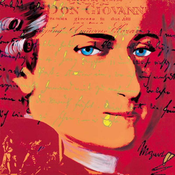 Edlinger, Günter Mozart 5 Giclee-Druck