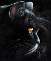 Plath, Jutta Black Tiger Giclee-Druck