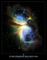 Hubble-Nasa, Star Forming Region Giclee-Druck