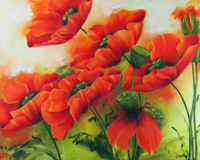 Rüther, Petra Mohnblüten II Giclee-Druck