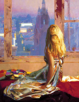 Wu, Zhaoming Twinkling City Giclee-Druck