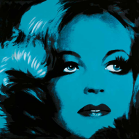 Edlinger, Günter Romy Schneider 3 Giclee-Druck