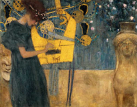 Klimt, Gustav Die Musik Giclee-Druck