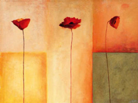 Heinemann, Erika Dreierlei Mohn II Giclee-Druck