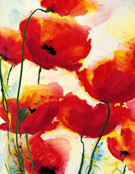 Reil, Heidi Roter Mohn Giclee-Druck