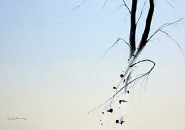 Ponder, Mike Birches I Giclee-Druck