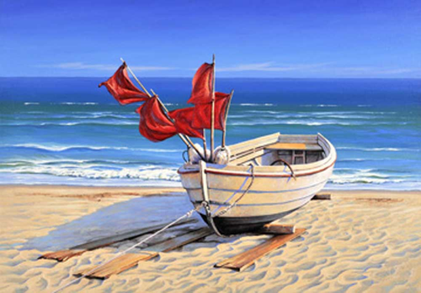 Schneider, Sigur Small fishing boat Giclee-Druck