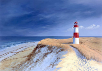 Schneider, Sigur Leuchtturm bei List/Sylt Giclee-Druck