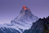 Marent, Thomas Matterhorn with larches III Giclee-Druck
