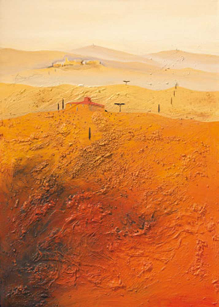 Gerner, Bernhard Mediterrane Landschaft 1 Giclee-Druck