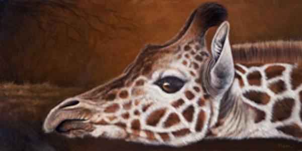 Plath, Jutta Giraffe Giclee-Druck