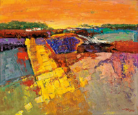 Madjid Lavendelfeld Giclee-Druck