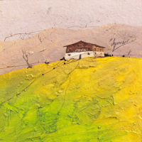 Gerner, Bernhard Landhaus 2 Giclee-Druck