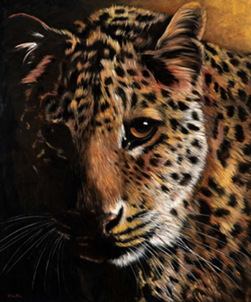 Plath, Jutta Leopard Giclee-Druck