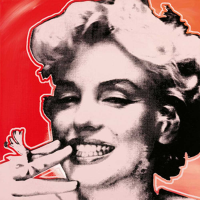 Oke Walberg Marilyn Flower Giclee-Druck