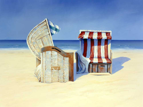 Schneider, Sigur Beach Chairs II Giclee-Druck