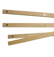 Holz-Posterleisten 51 cm - Posterleisten - 2 Paar, Magneten natur