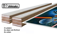 Holz-Posterleisten 92 cm - Posterleisten - 2 Paar,...