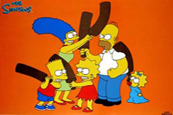 Simpsons, The - Poster - Fighting Family