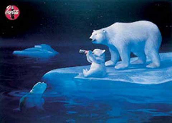 Coca Cola - Poster - Bears, Swim