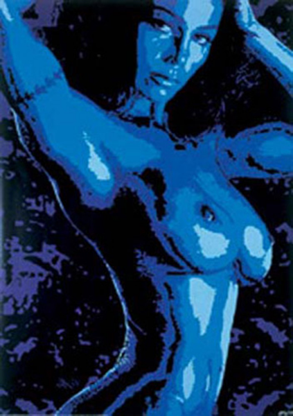 Blue Girl - Poster - Painting