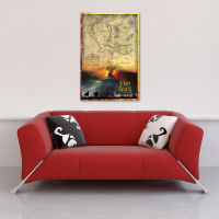 Lord Of The Rings - Poster - 2 Burning Hill Map