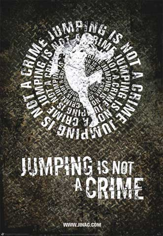 Jinac Jumping is not a Crime Poster
