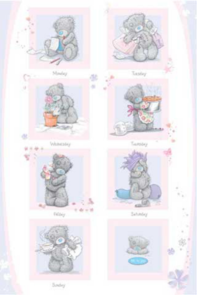 Me To You - Poster - Days Of The Week