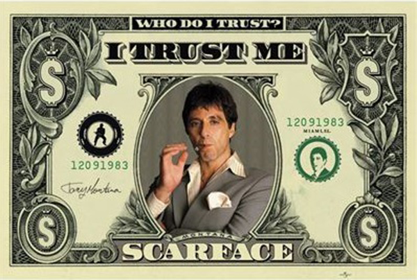 MB 137 Scarface Dollar Poster