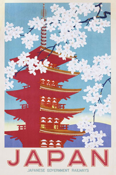 Affiche - Vintage - Poster - Japan Railways