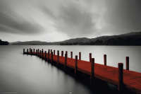 Jetty - Poster - Landungssteg - Rot